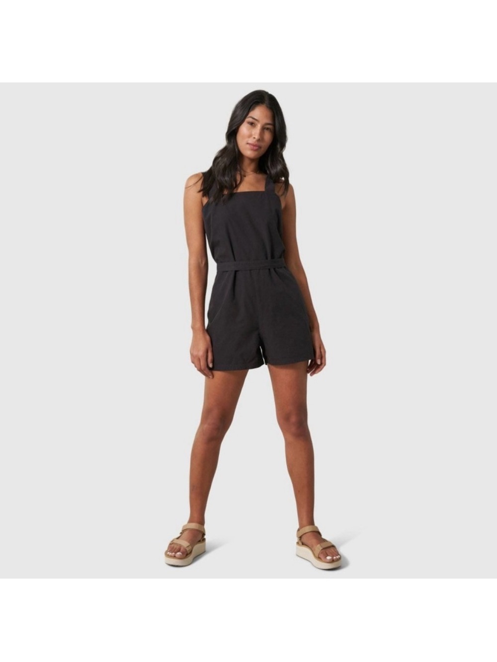 United By Blue Black 100% Organic Cotton Romper size Small